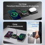BASE DE CARGA INALAMBRICO 3en1 MAGSAFE NEGRO VENTION